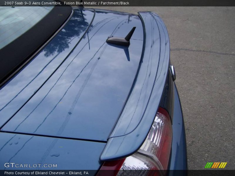 Fusion Blue Metallic / Parchment/Black 2007 Saab 9-3 Aero Convertible
