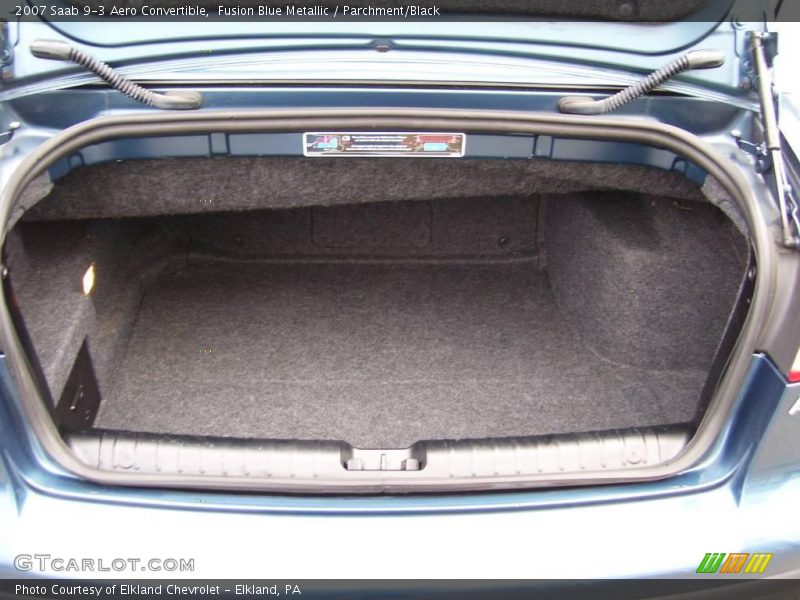 Fusion Blue Metallic / Parchment/Black 2007 Saab 9-3 Aero Convertible