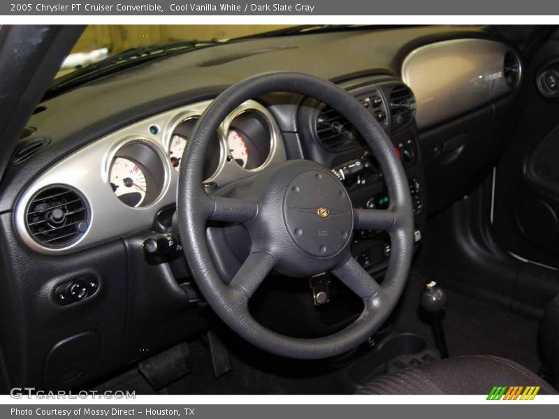Cool Vanilla White / Dark Slate Gray 2005 Chrysler PT Cruiser Convertible