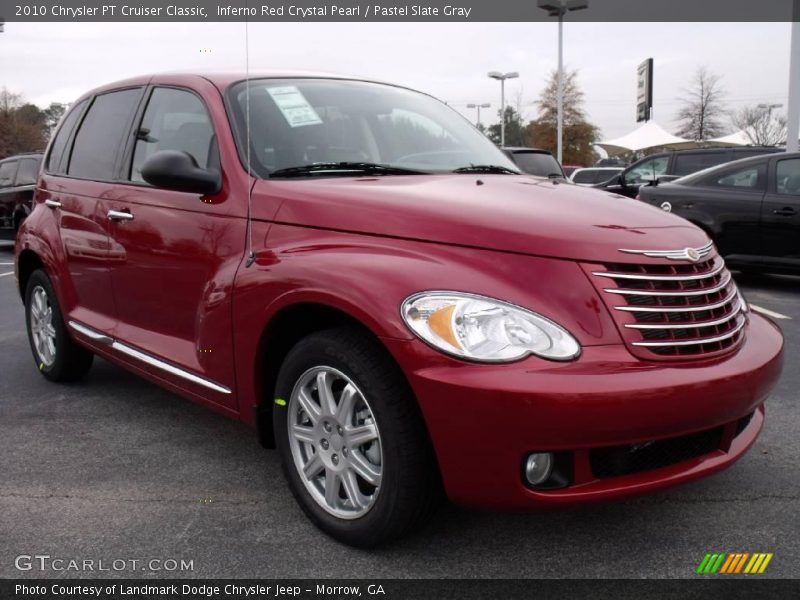 Inferno Red Crystal Pearl / Pastel Slate Gray 2010 Chrysler PT Cruiser Classic