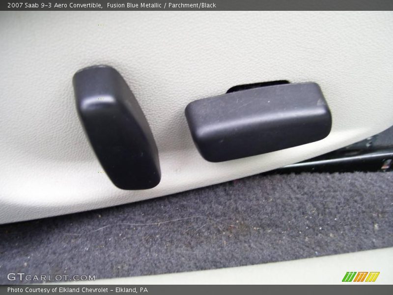 Fusion Blue Metallic / Parchment/Black 2007 Saab 9-3 Aero Convertible