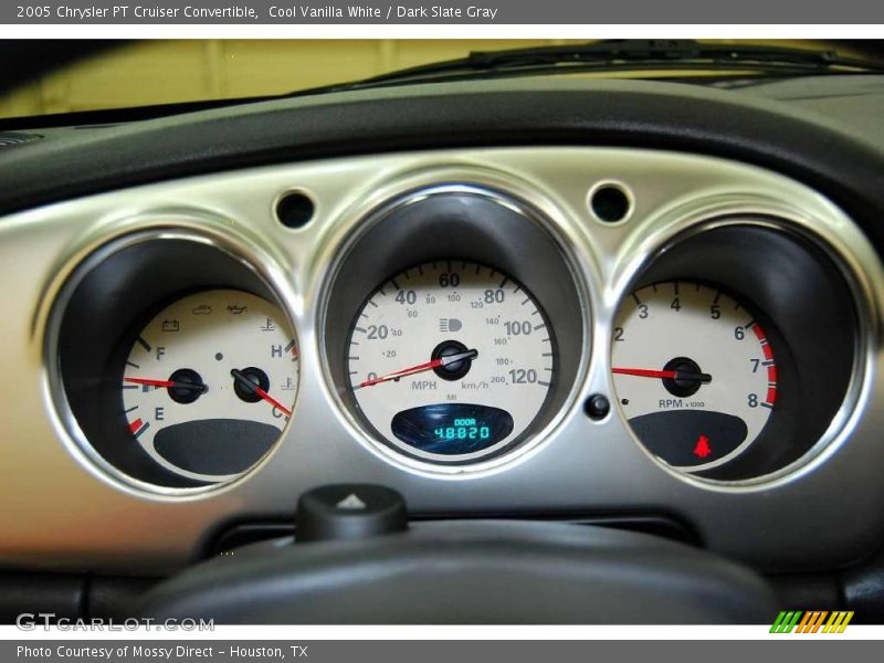 Cool Vanilla White / Dark Slate Gray 2005 Chrysler PT Cruiser Convertible