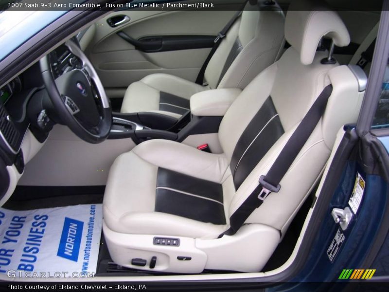 Fusion Blue Metallic / Parchment/Black 2007 Saab 9-3 Aero Convertible