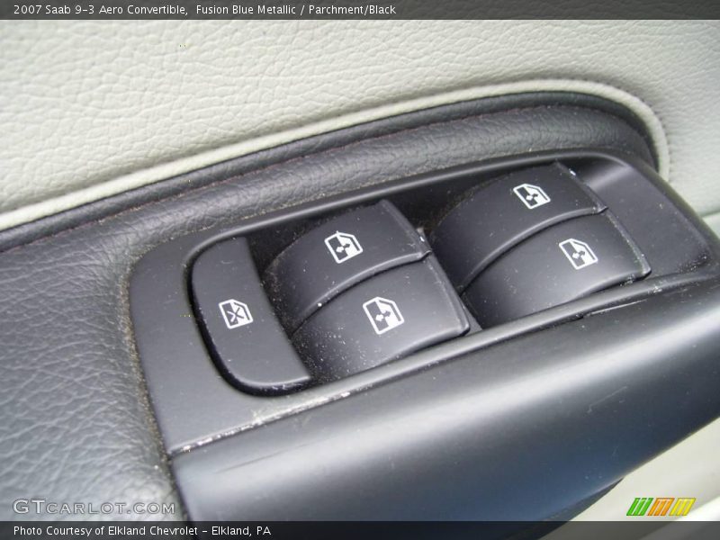 Fusion Blue Metallic / Parchment/Black 2007 Saab 9-3 Aero Convertible