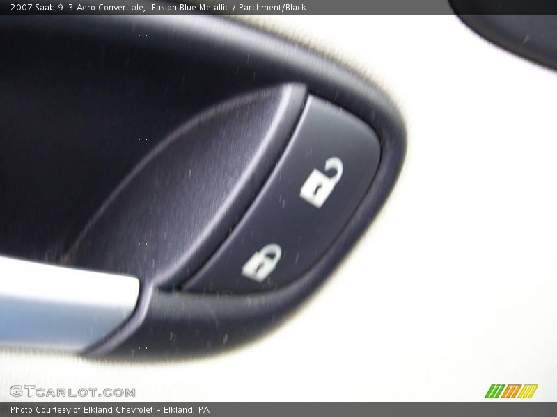 Fusion Blue Metallic / Parchment/Black 2007 Saab 9-3 Aero Convertible