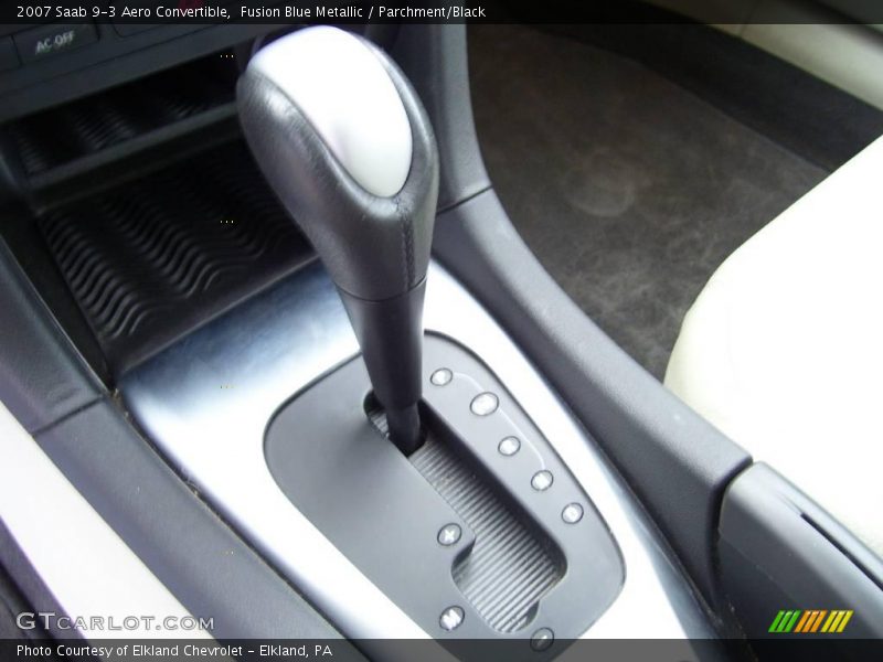 Fusion Blue Metallic / Parchment/Black 2007 Saab 9-3 Aero Convertible