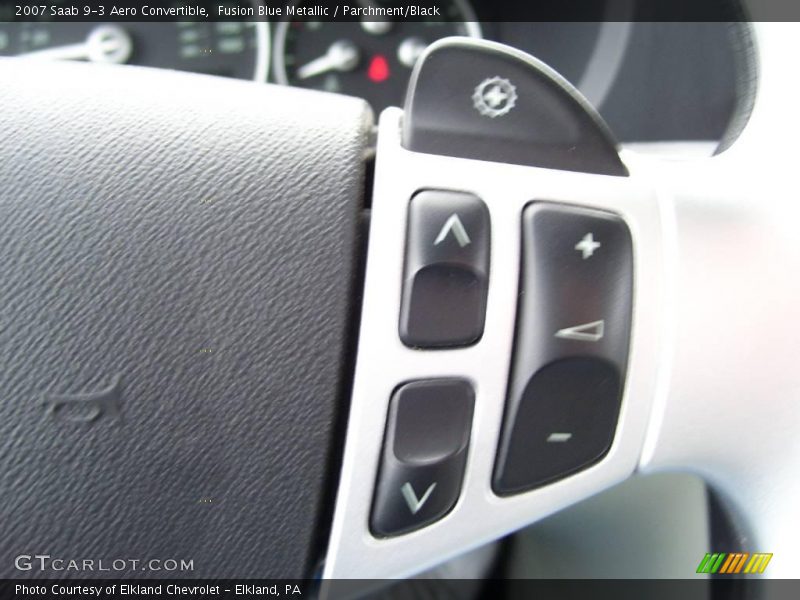 Fusion Blue Metallic / Parchment/Black 2007 Saab 9-3 Aero Convertible