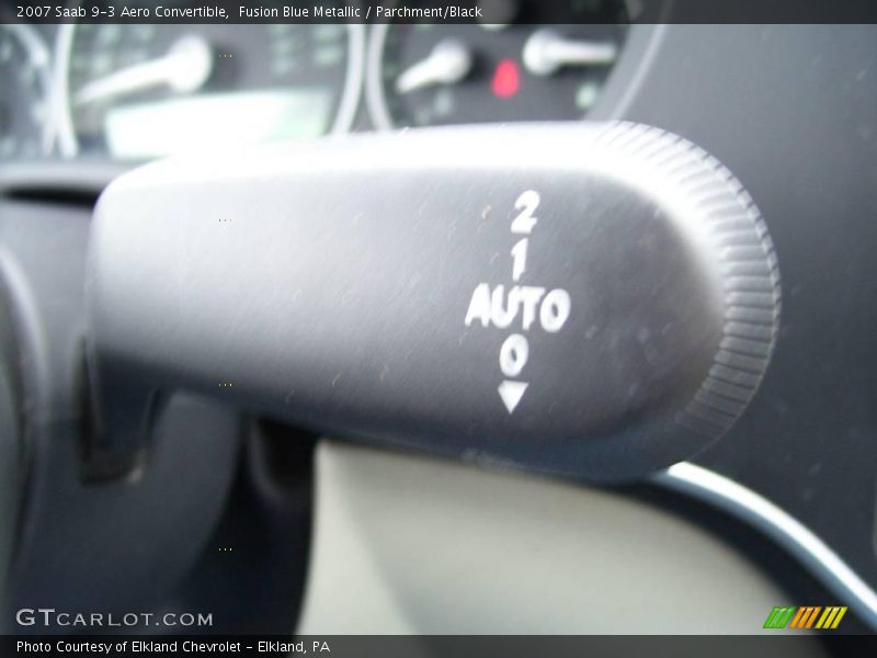 Fusion Blue Metallic / Parchment/Black 2007 Saab 9-3 Aero Convertible