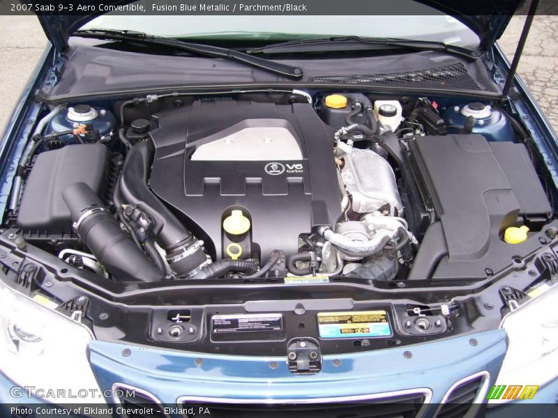Fusion Blue Metallic / Parchment/Black 2007 Saab 9-3 Aero Convertible
