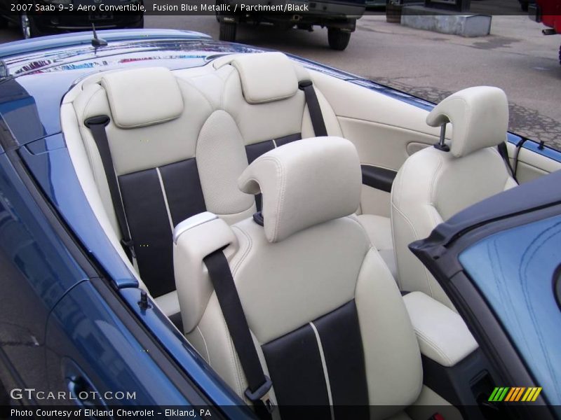 Fusion Blue Metallic / Parchment/Black 2007 Saab 9-3 Aero Convertible