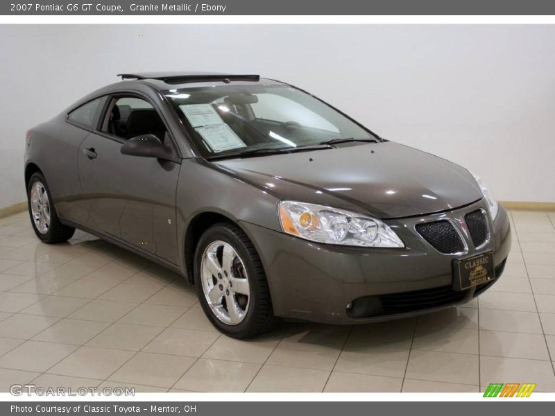Granite Metallic / Ebony 2007 Pontiac G6 GT Coupe