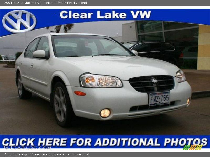 Icelandic White Pearl / Blond 2001 Nissan Maxima SE