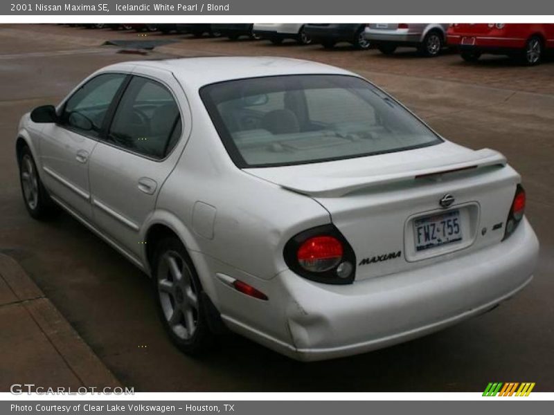 Icelandic White Pearl / Blond 2001 Nissan Maxima SE