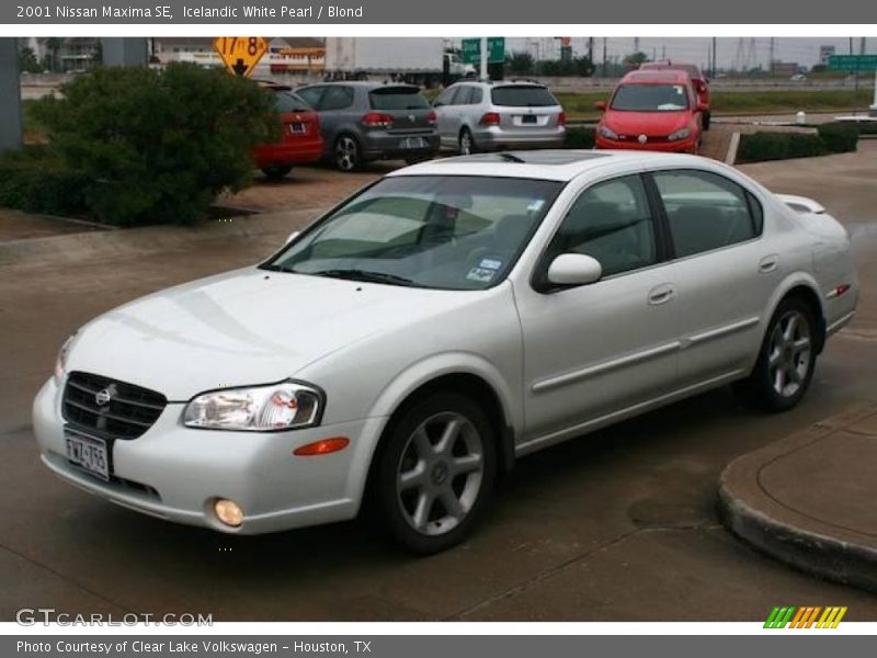 Icelandic White Pearl / Blond 2001 Nissan Maxima SE