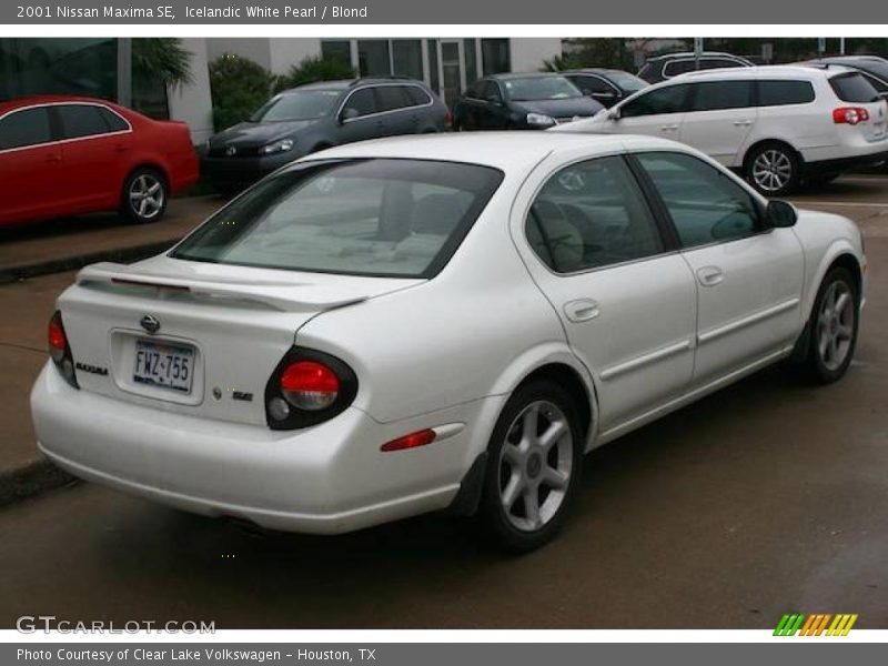 Icelandic White Pearl / Blond 2001 Nissan Maxima SE