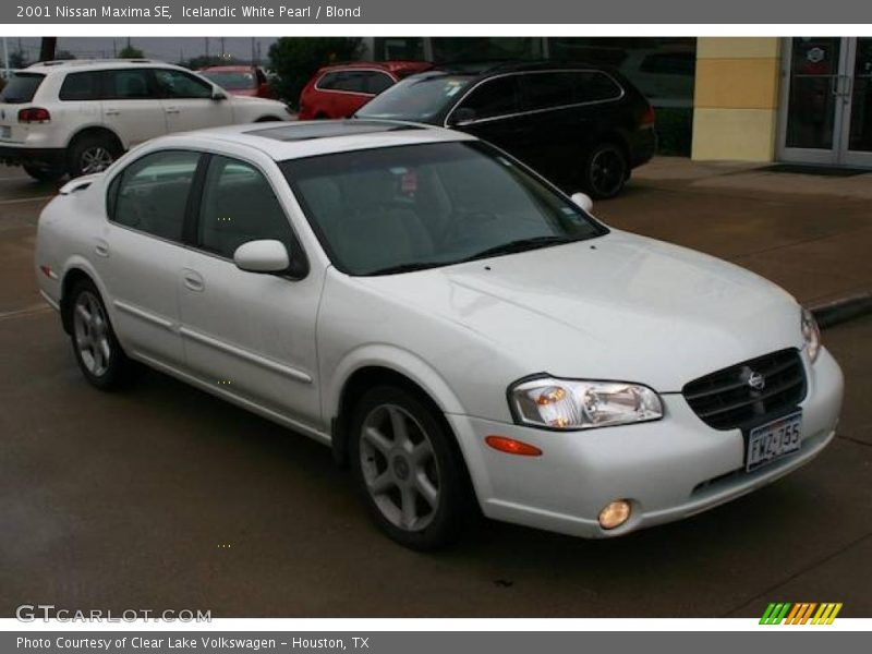 Icelandic White Pearl / Blond 2001 Nissan Maxima SE