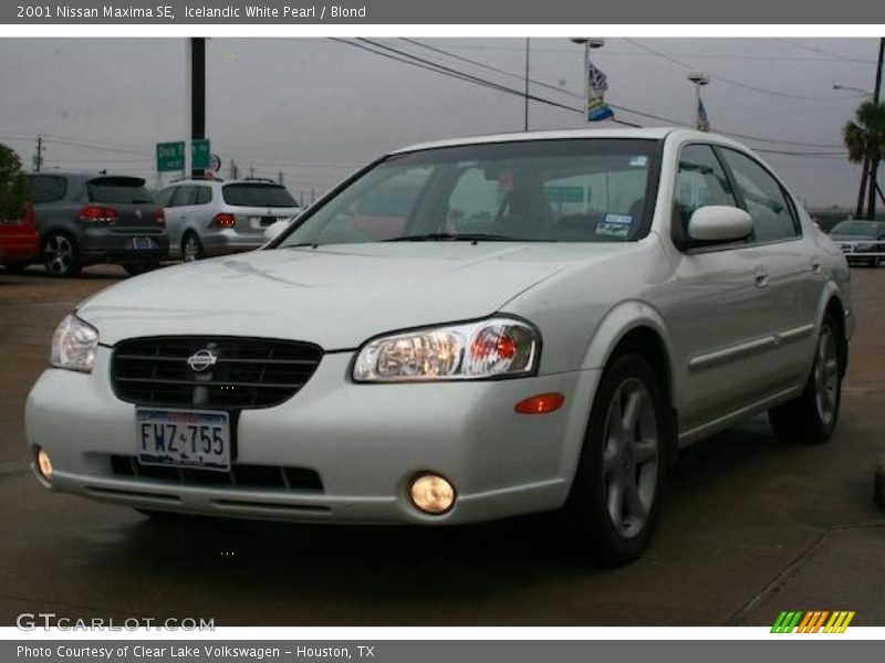 Icelandic White Pearl / Blond 2001 Nissan Maxima SE