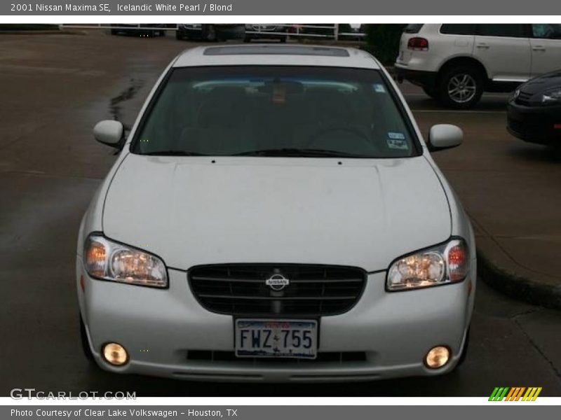 Icelandic White Pearl / Blond 2001 Nissan Maxima SE