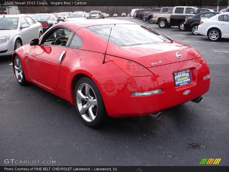 Nogaro Red / Carbon 2008 Nissan 350Z Coupe