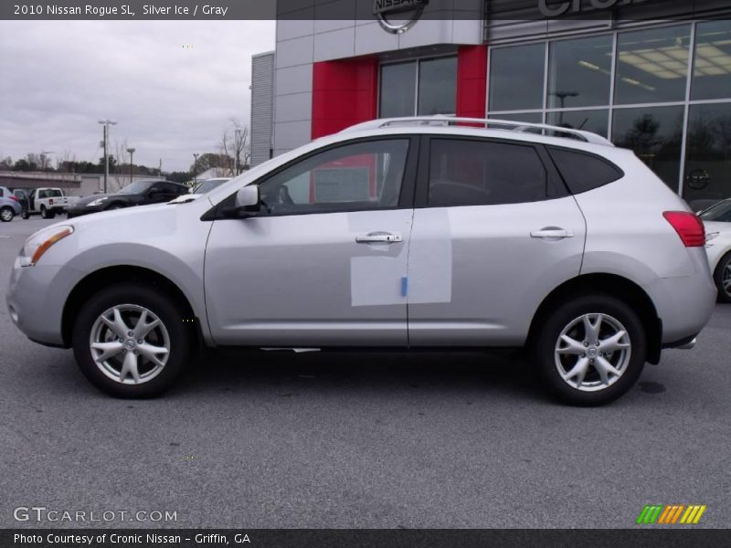 Silver Ice / Gray 2010 Nissan Rogue SL