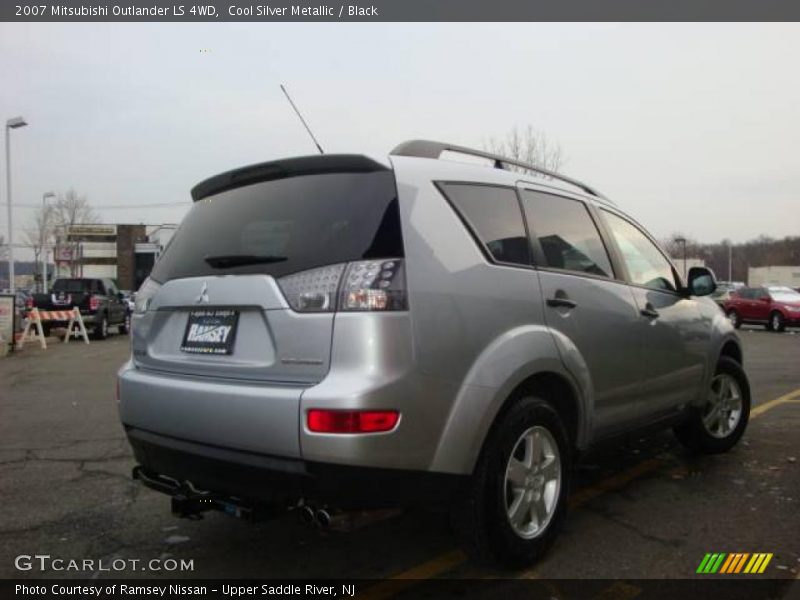 Cool Silver Metallic / Black 2007 Mitsubishi Outlander LS 4WD