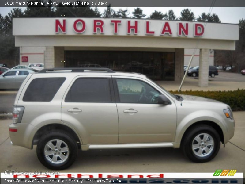 Gold Leaf Metallic / Black 2010 Mercury Mariner I4 4WD