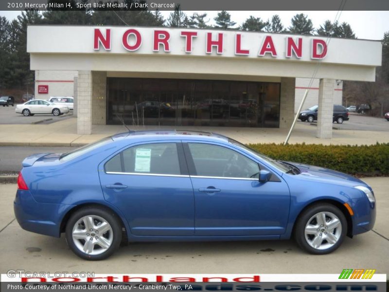 Sport Blue Metallic / Dark Charcoal 2010 Mercury Milan I4