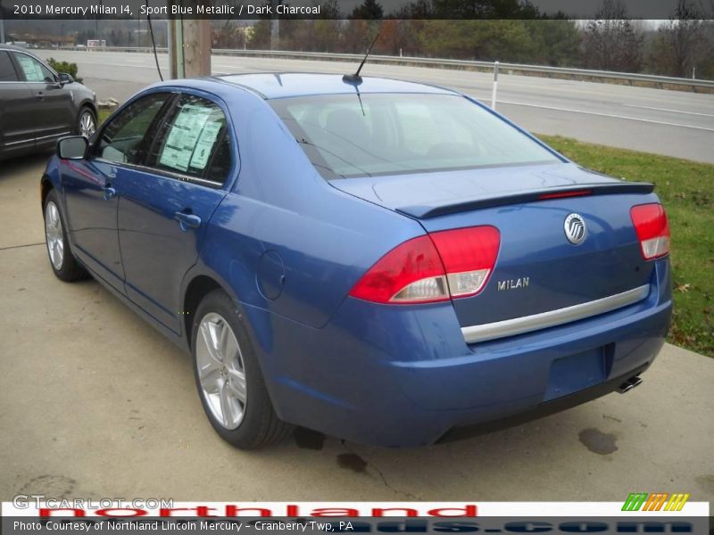 Sport Blue Metallic / Dark Charcoal 2010 Mercury Milan I4