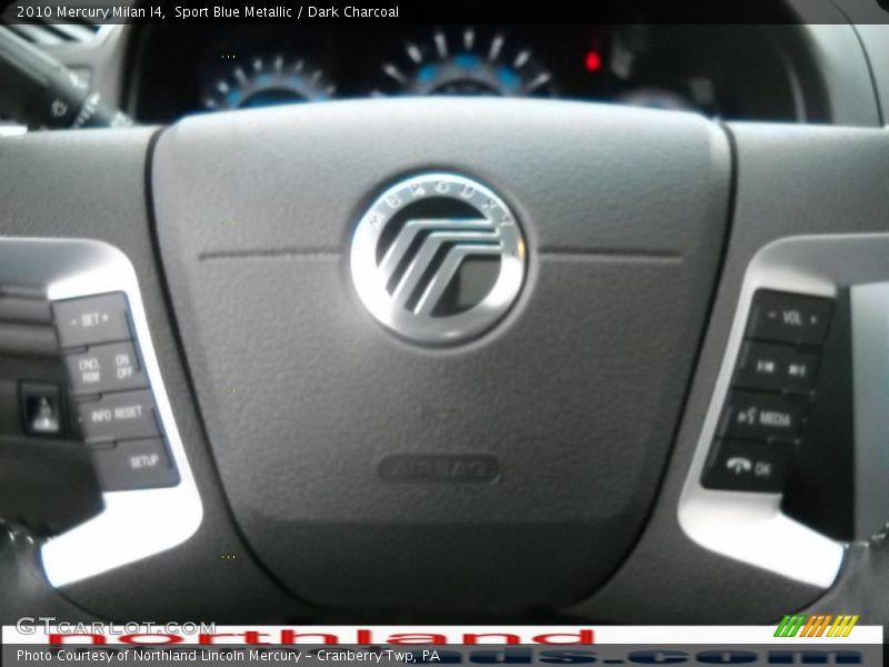 Sport Blue Metallic / Dark Charcoal 2010 Mercury Milan I4
