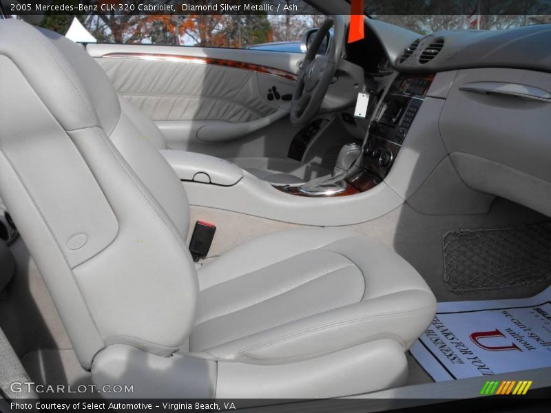 Diamond Silver Metallic / Ash 2005 Mercedes-Benz CLK 320 Cabriolet