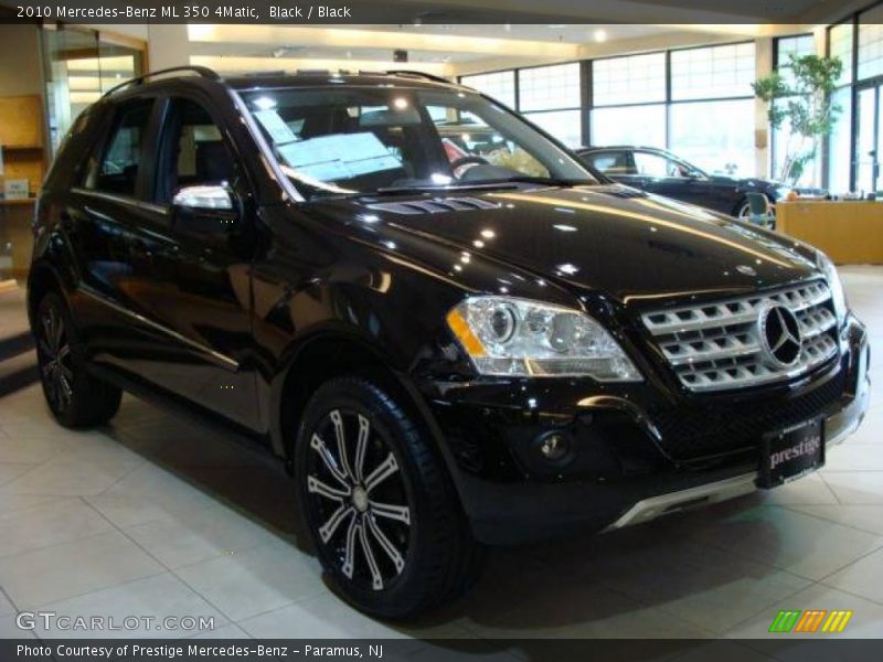 Black / Black 2010 Mercedes-Benz ML 350 4Matic