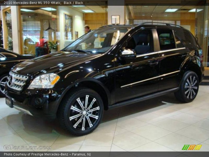 Black / Black 2010 Mercedes-Benz ML 350 4Matic