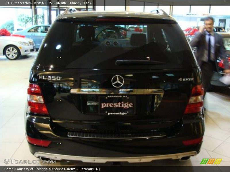 Black / Black 2010 Mercedes-Benz ML 350 4Matic