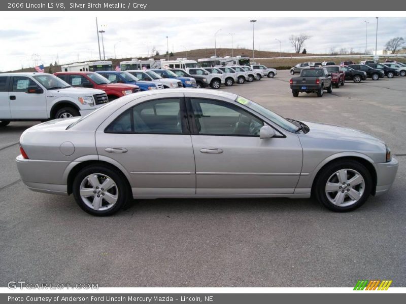 Silver Birch Metallic / Grey 2006 Lincoln LS V8