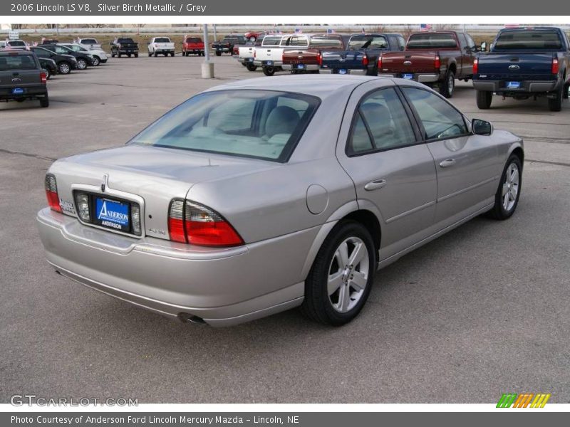 Silver Birch Metallic / Grey 2006 Lincoln LS V8