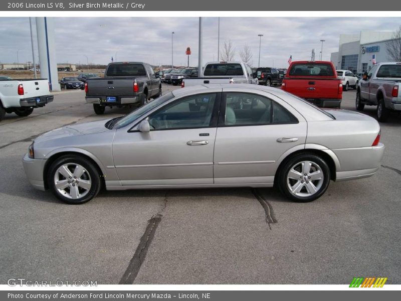 Silver Birch Metallic / Grey 2006 Lincoln LS V8