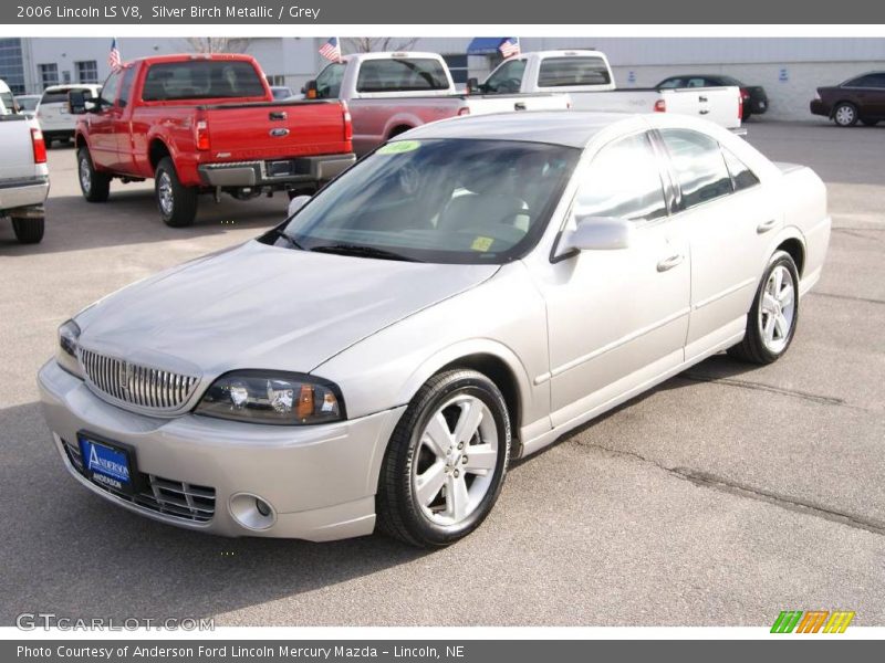 Silver Birch Metallic / Grey 2006 Lincoln LS V8
