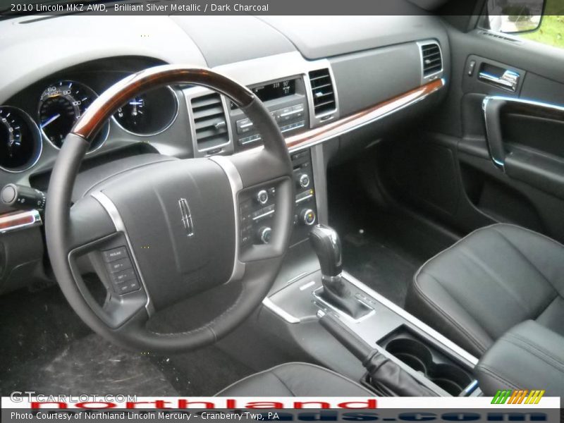 Brilliant Silver Metallic / Dark Charcoal 2010 Lincoln MKZ AWD