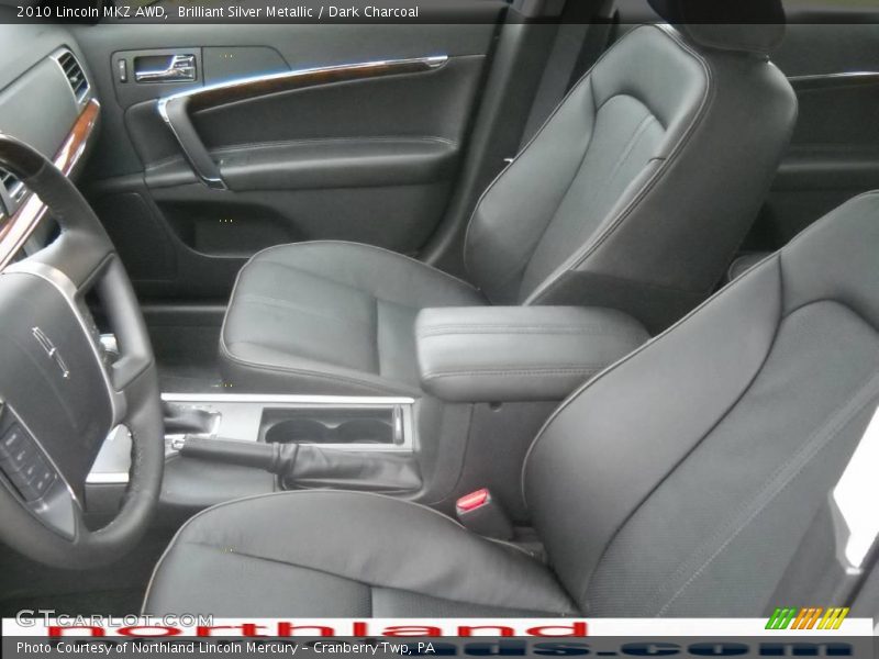 Brilliant Silver Metallic / Dark Charcoal 2010 Lincoln MKZ AWD