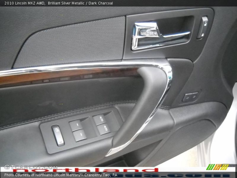 Brilliant Silver Metallic / Dark Charcoal 2010 Lincoln MKZ AWD