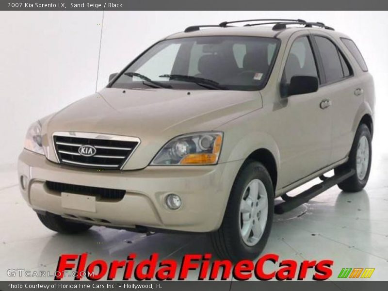 Sand Beige / Black 2007 Kia Sorento LX