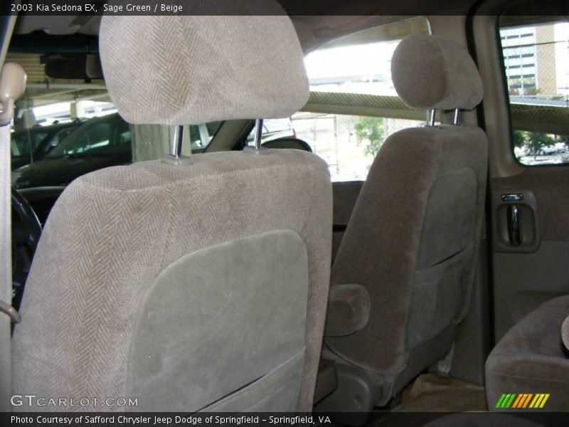 Sage Green / Beige 2003 Kia Sedona EX