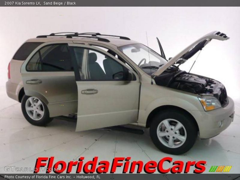 Sand Beige / Black 2007 Kia Sorento LX