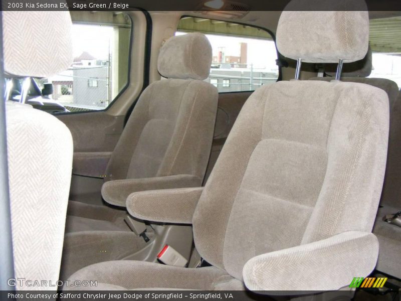 Sage Green / Beige 2003 Kia Sedona EX