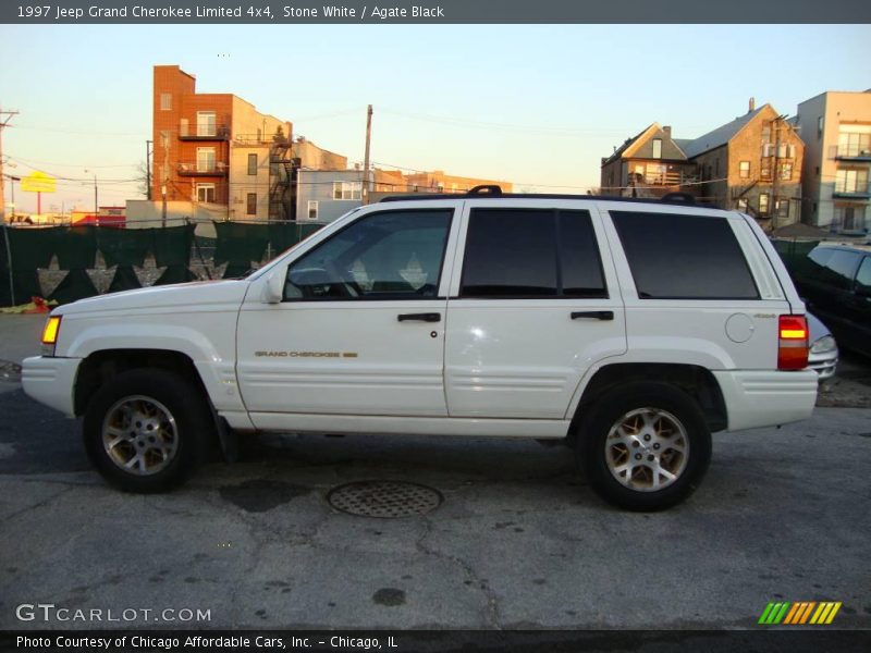 Stone White / Agate Black 1997 Jeep Grand Cherokee Limited 4x4