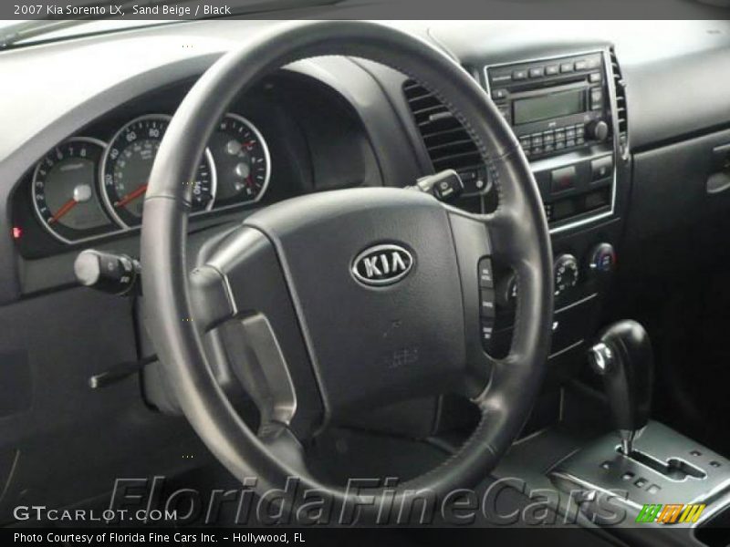 Sand Beige / Black 2007 Kia Sorento LX