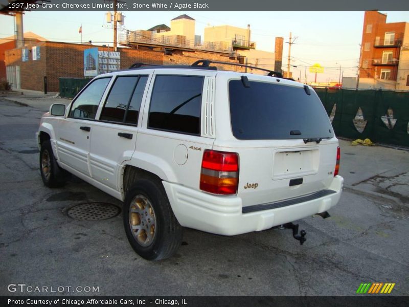 Stone White / Agate Black 1997 Jeep Grand Cherokee Limited 4x4