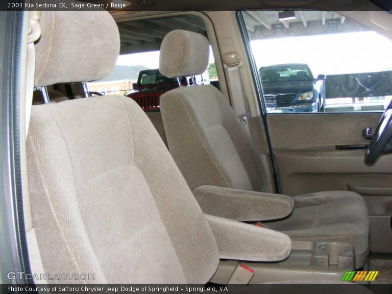 Sage Green / Beige 2003 Kia Sedona EX