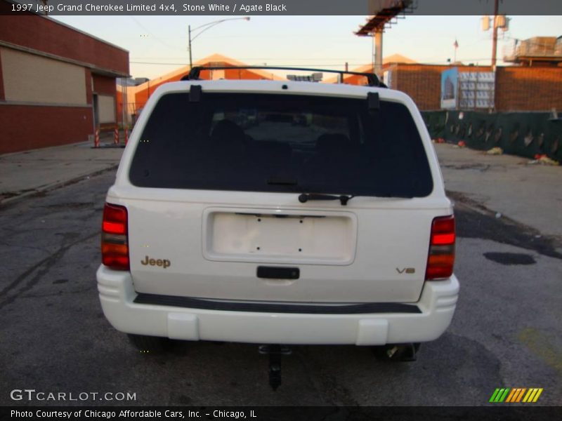 Stone White / Agate Black 1997 Jeep Grand Cherokee Limited 4x4