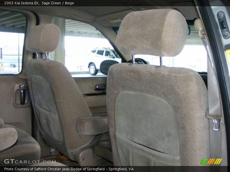 Sage Green / Beige 2003 Kia Sedona EX